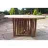 1.5m Teak Circular Radar Table with 6 Marley Chairs - With or Without Arms  - 7